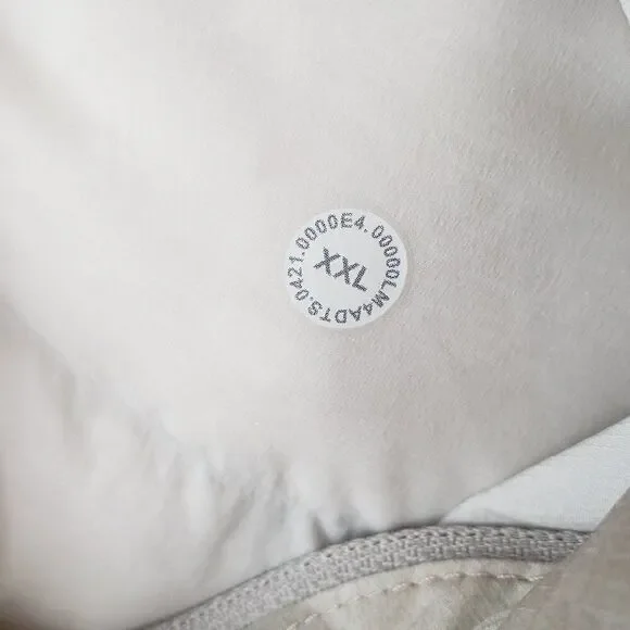 Lululemon Navigation Stretch Down Vest Size XXL Mesosphere White Opal Raw Linen - Picture 7 of 8